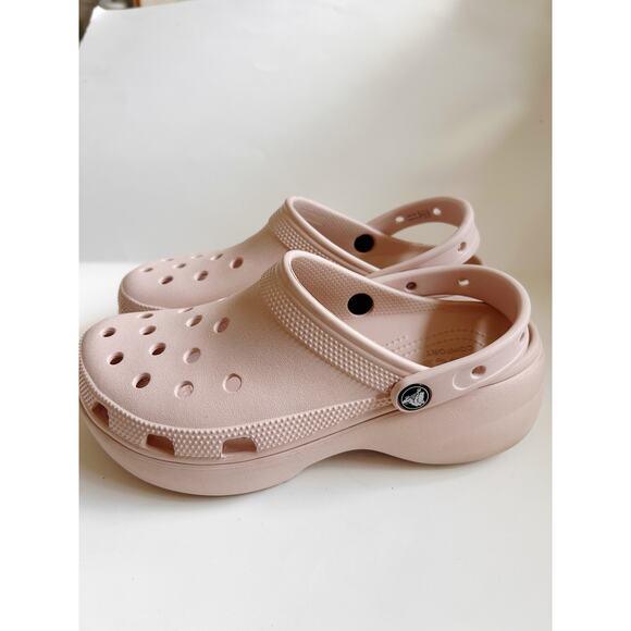 Crocs Women's Classic Platform Clog Light Pink Size W9 - Picture 10 of 15